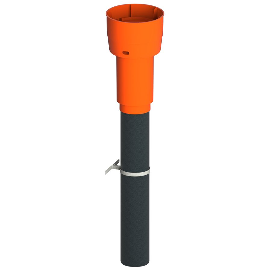 Dakdoorvoer EasyAir EPS 125mm terra (rood)