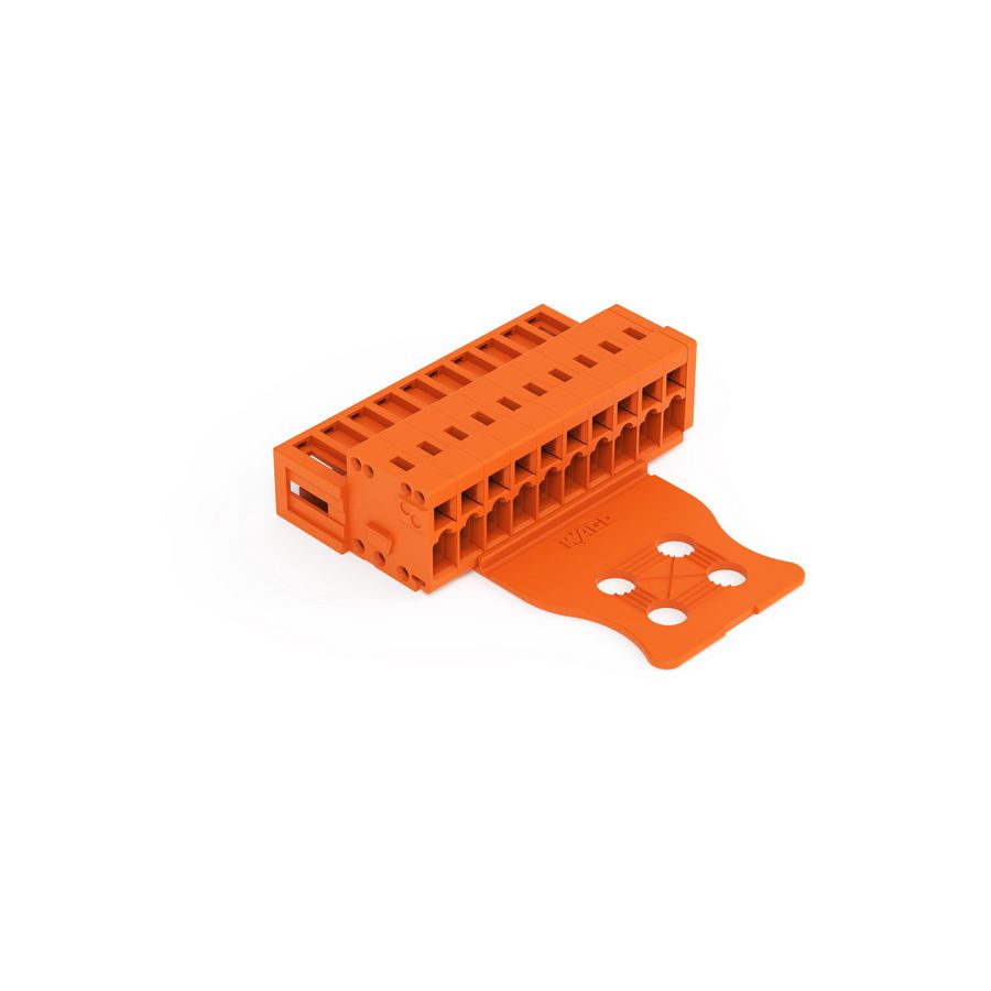 1-draads male steker 1,5mm² oranje 734-340/034-000 VVE=50