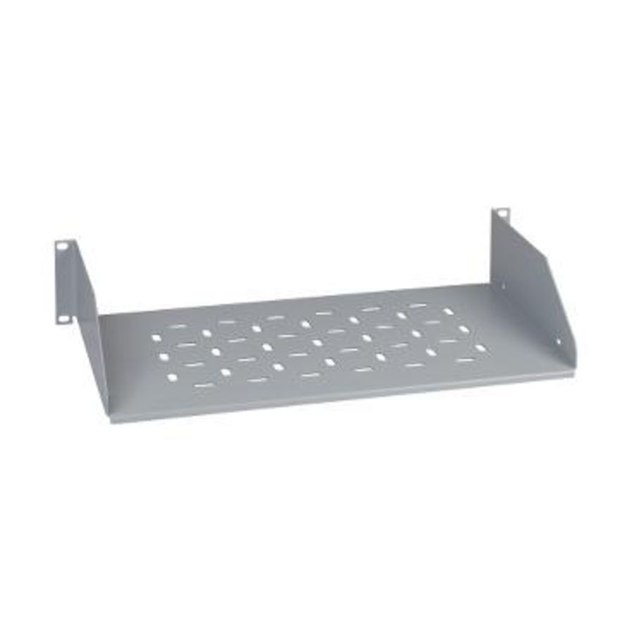 Vast legbord 19" 2HE 250mm Maximale belasting 20kg RAL7035