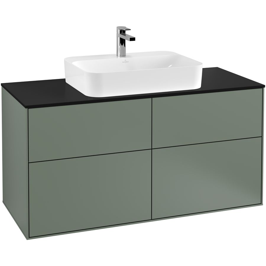 Wastafelonderkast Finion 1200x603x501mm Olive Matt Lacquer F38200GM