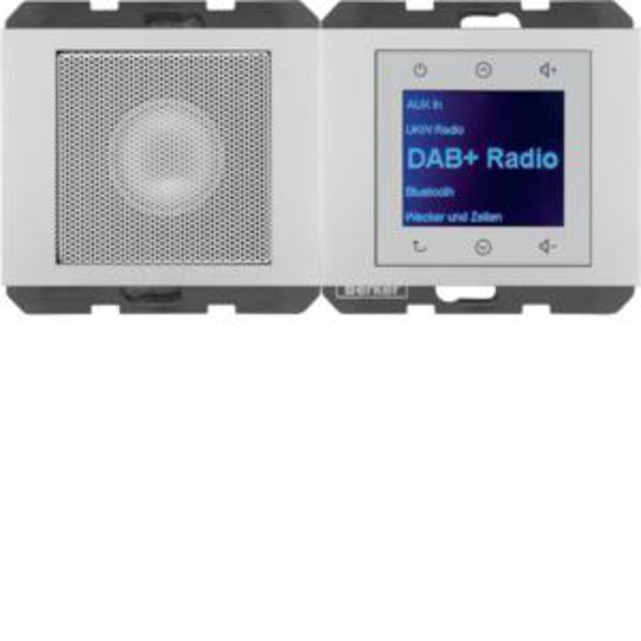 Radio Touch met luidspreker DAB+ berker K.5 aluminium gelakt