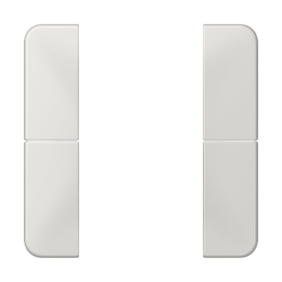 Tastafdekking compleet 2-voudig CD500 lichtgrijs KNX