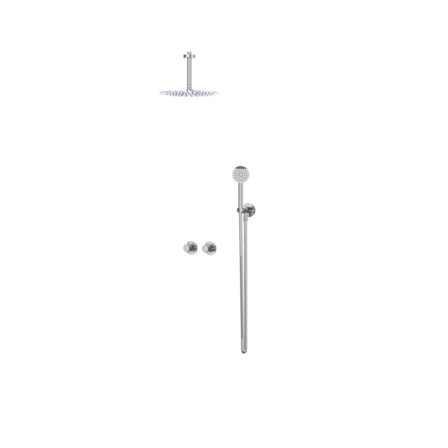 Afbouwdeel regendouche IVY combiset Nexus 3 inbouwthermostaat chroom CSN3EXCRCCBA excl. inbouwbox