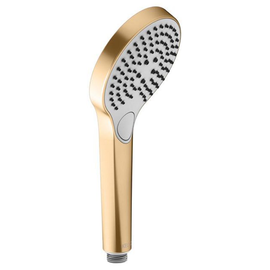 Handdouche 3 stralen messing geborsteld