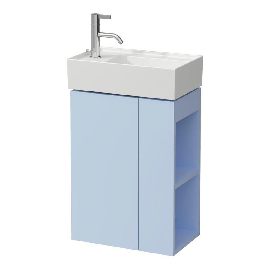 Font. Onderkast440x270 1Deur 1Glas plank H815335 Grey Blue
