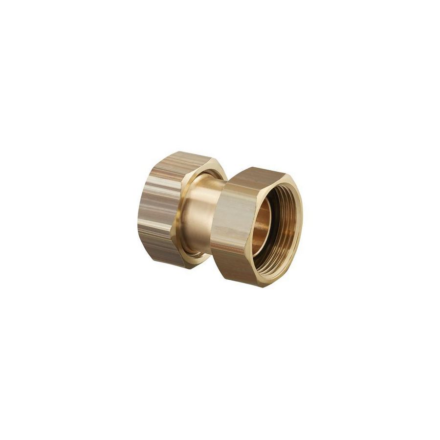 Dubbele Koppeling vlak afd 38mm beide zijden wartel G1 1/4