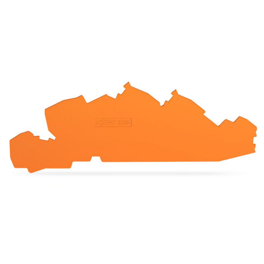 Afsluit- en tussenplaat 1 mm dik oranje 2205-7692 VVE=25