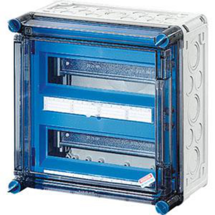 au.behuizing IP65 24 mod 2x12 Deur BM2 300x300mm +PE/Nul