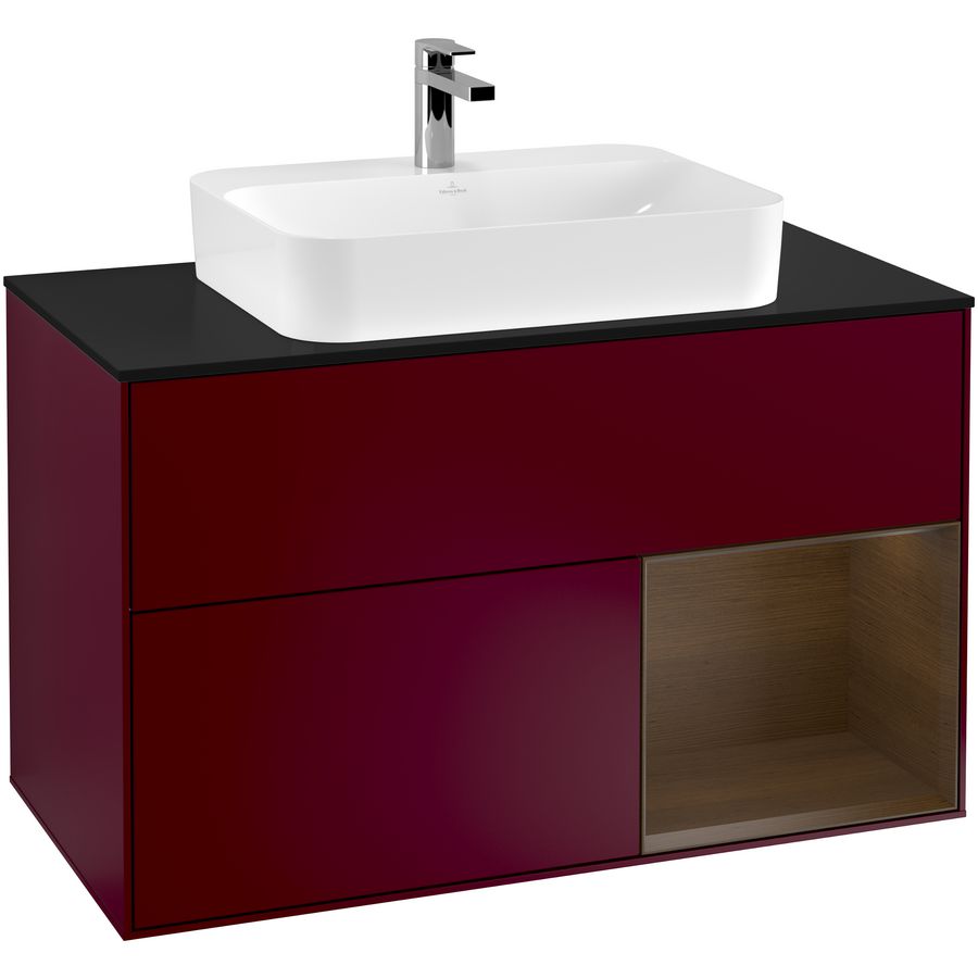 Wastafelonderkast Finion 1000x603x501mm Peony Matt Lacquer G372GNHB