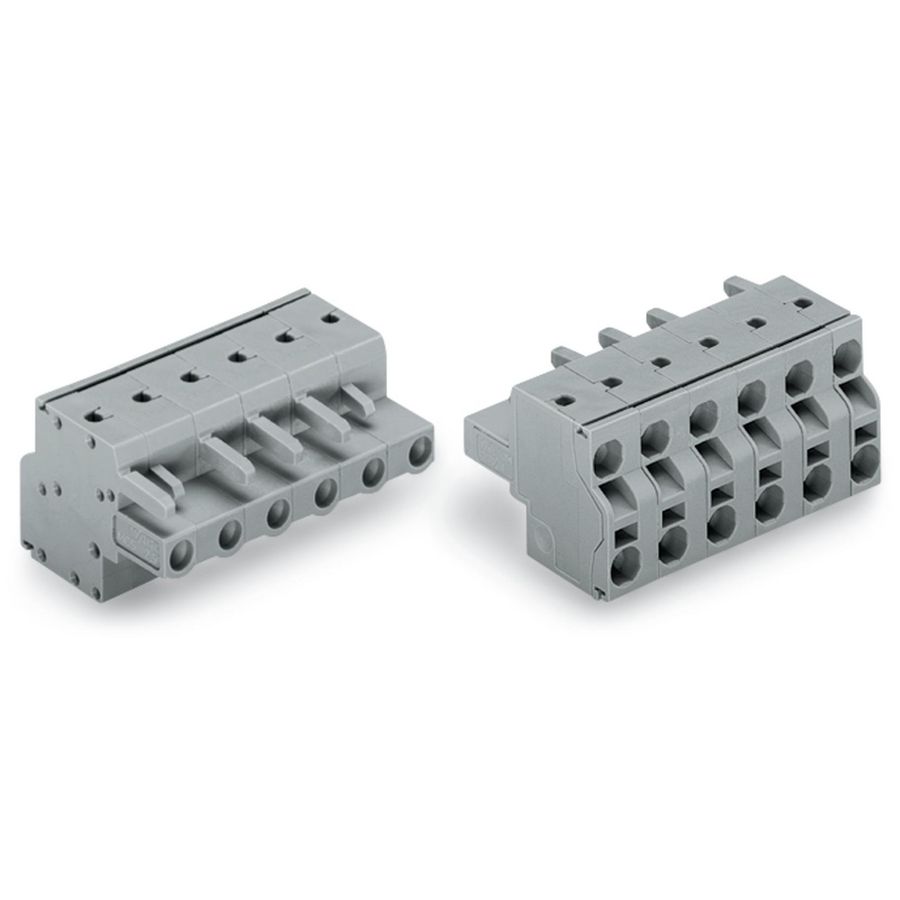 2-draads FE steker 2,5 mm² grijs 231-2202/026-000 VVE=100