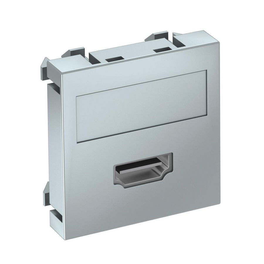 Draagplaat HDMI connector met schroefaansl. 45x45mm