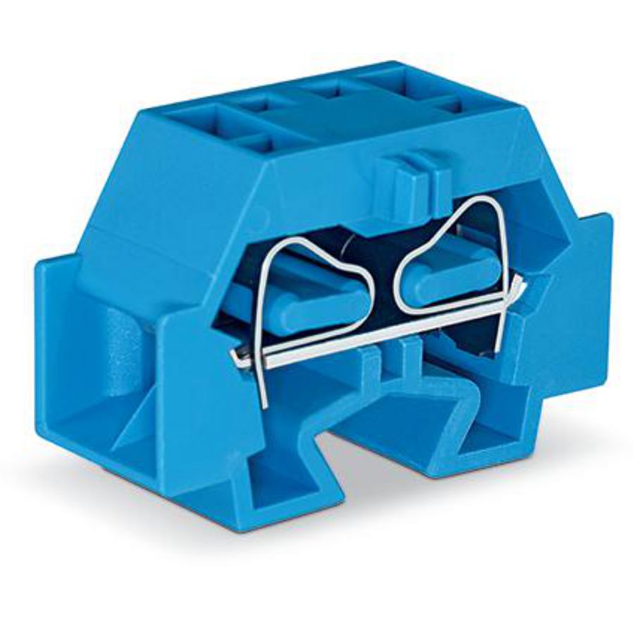 Ruimtebesparende 4-draads eindklem z.drukknop 262-354 VVE=50