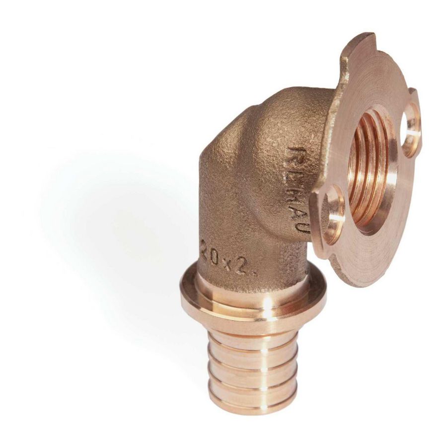 Flensmuurplaat RAUTITAN RX+ schuif 20x1/2"bn.dr. VVE=10