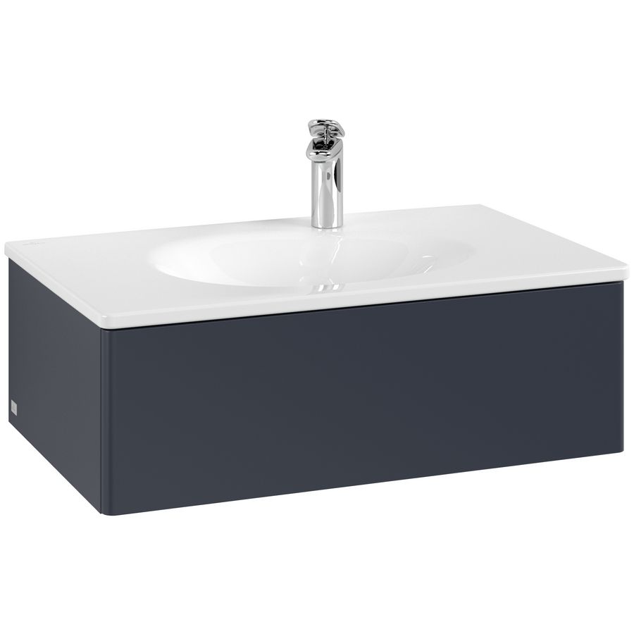 Wastafelonderkast Antao 788x256x496mm Mid.Blue Matt Lacquer K01000HG