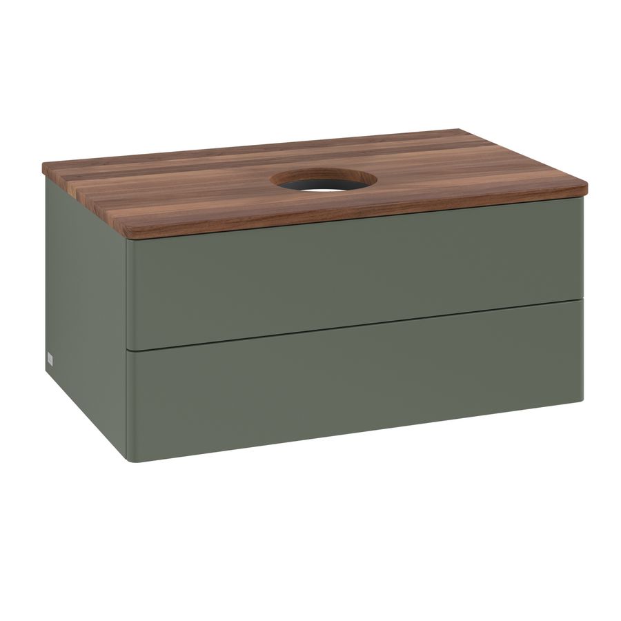 Wastafelonderkast Antao 800x360x500mm L.Green Matt Lacquer K19012HL