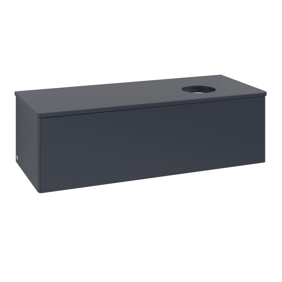 Wastafelonderkast Antao 1200x360x500mm Mid.Blue Matt Lacquer K34010HG