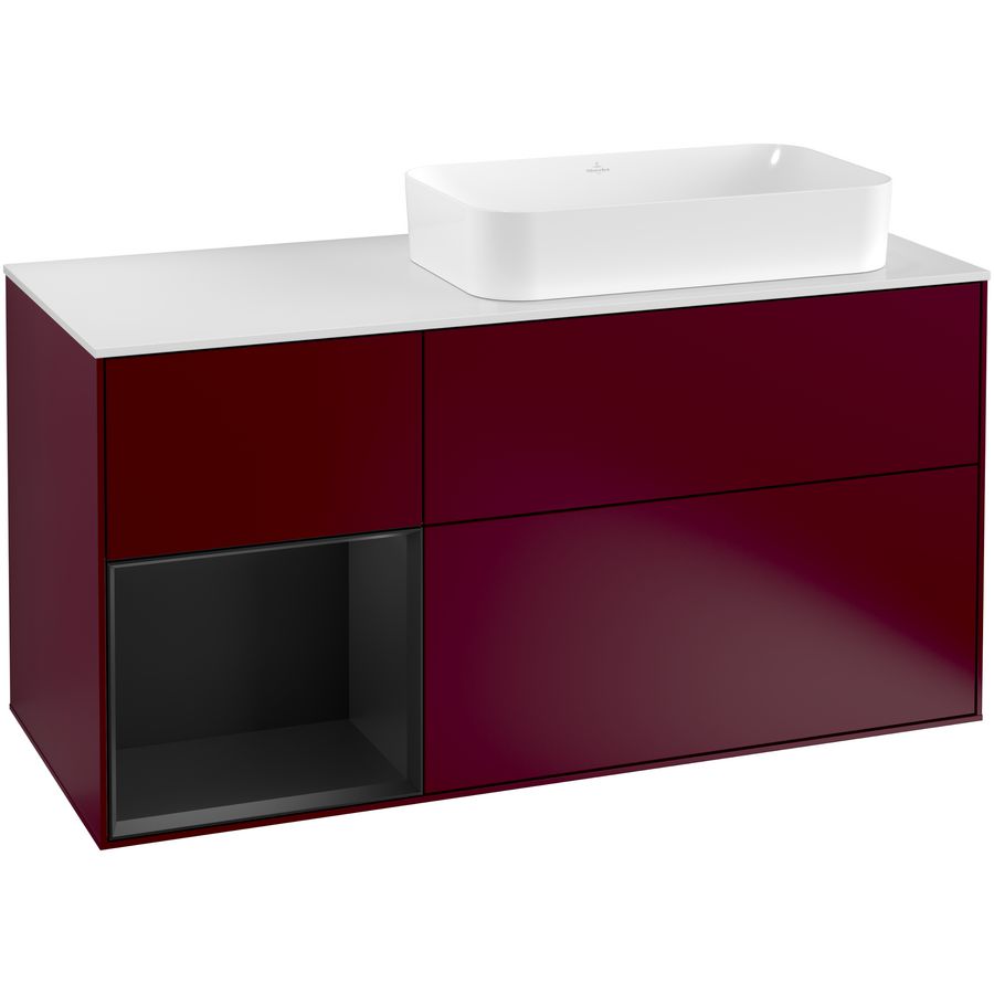 Wastafelonderkast Finion 1200x603x501mm Peony Matt Lacquer G271PDHB