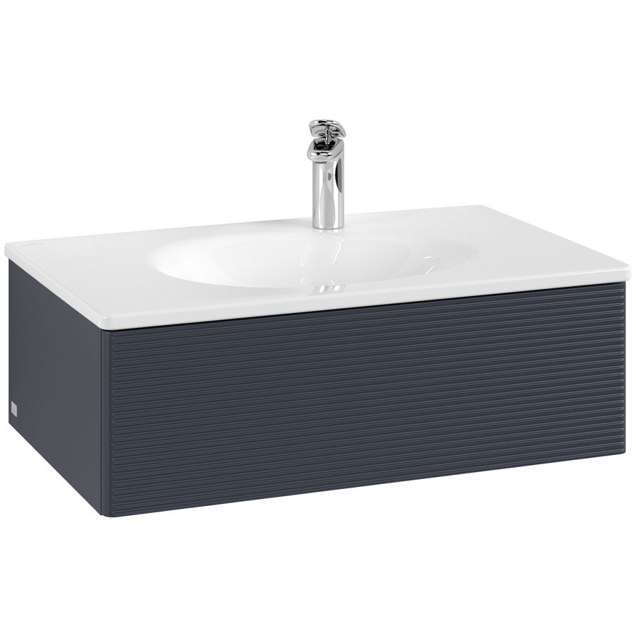 Wastafelonderkast Antao 788x256x496mm Mid.Blue Matt Lacquer K01100HG