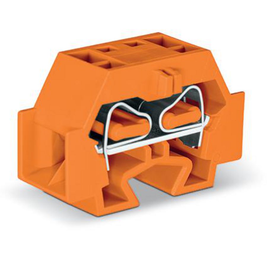 Ruimtebesparende 4-draads eindklem z.drukknop 262-356 VVE=50