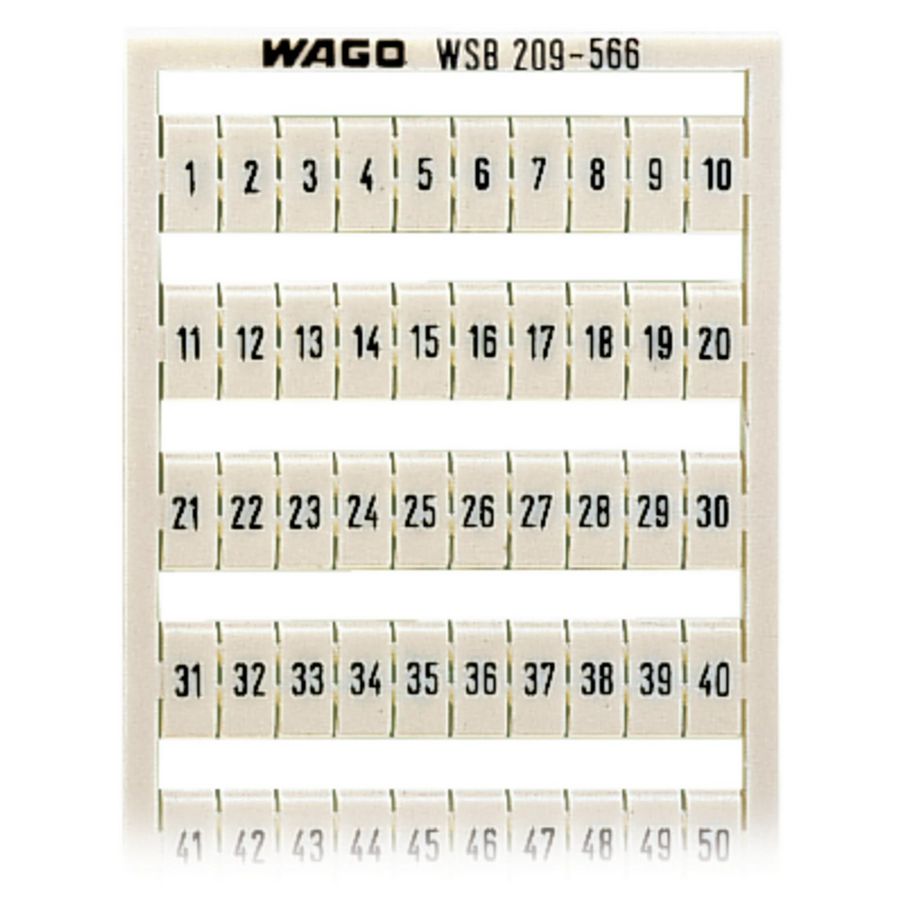 WSB-markeringskaart als kaart bedrukt wit 209-566 VVE=5