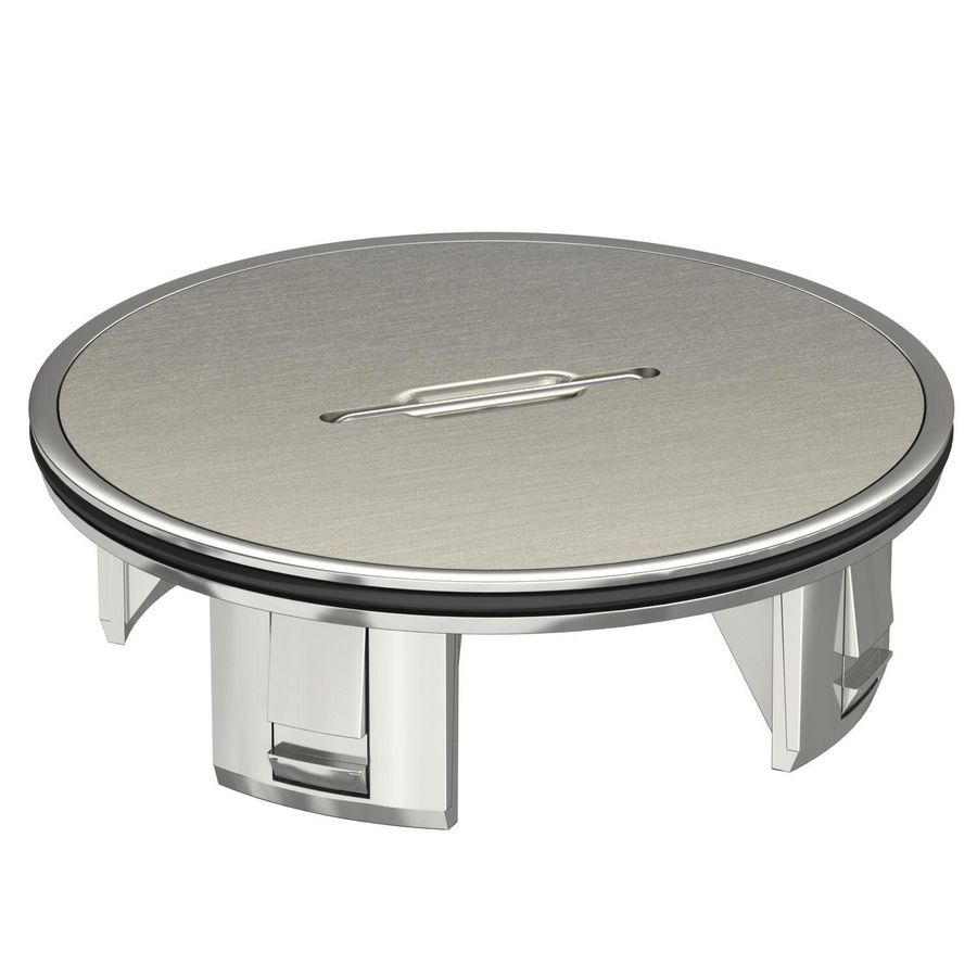 Tubus met dekselplaat Ø110mm zink vernickelt