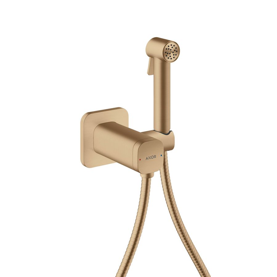 Handdouche AXOR Bidette Showers 1 straalsoort douchesl. 125cm Brushed Bronze