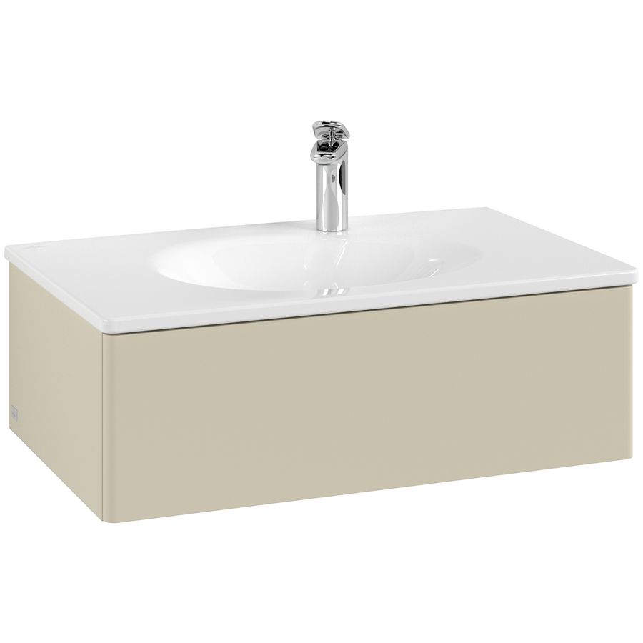Wastafelonderkast Antao 788x256x496mm S.Grey Matt Lacquer L01000HJ