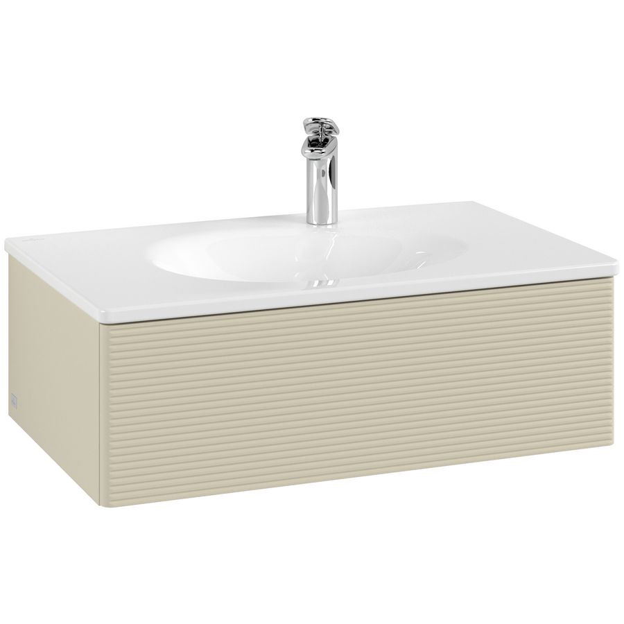 Wastafelonderkast Antao 788x256x496mm S.Grey Matt Lacquer L01100HJ