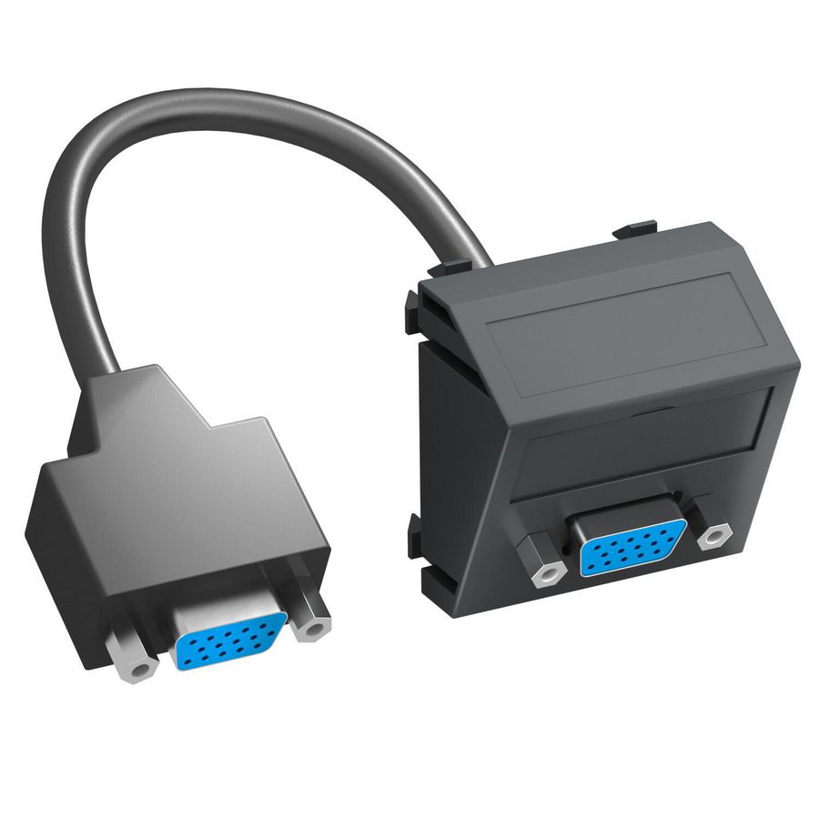 Draagplaat VGA met kabel connector-connector 45x45mm 6104673