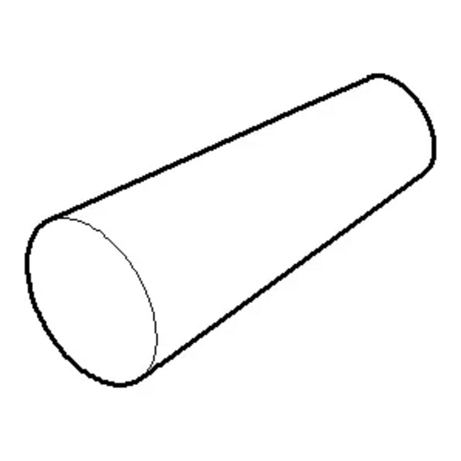 Trek aan de knop v. afvoer. 15x37mm Champagne gebors.