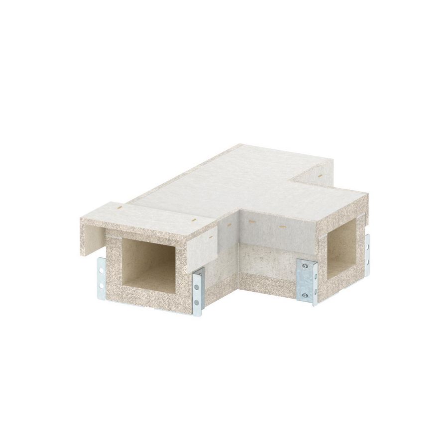 T-Stuk EI60 voor PLCS D060810 100x80 glasvezel grijs