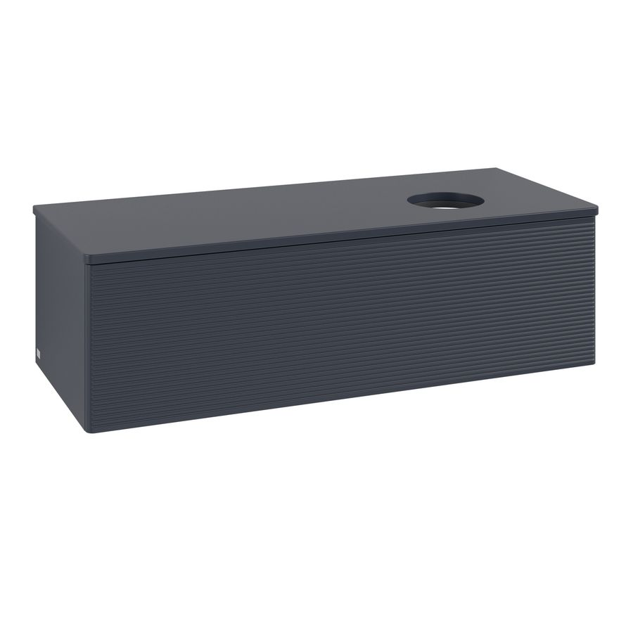 Wastafelonderkast Antao 1200x360x500mm Mid.Blue Matt Lacquer K34110HG