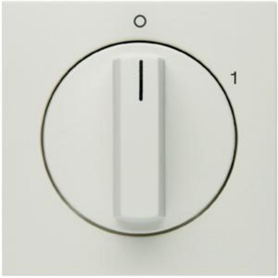 Afdek. v draaischakelaar berker S.1/B.3/B.7 polar wit glans