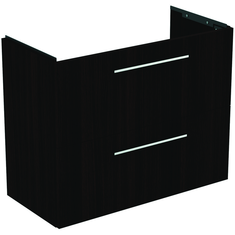 Wastafelmeubel I.LIFE-S 80cm 2x la coffee donker eiken