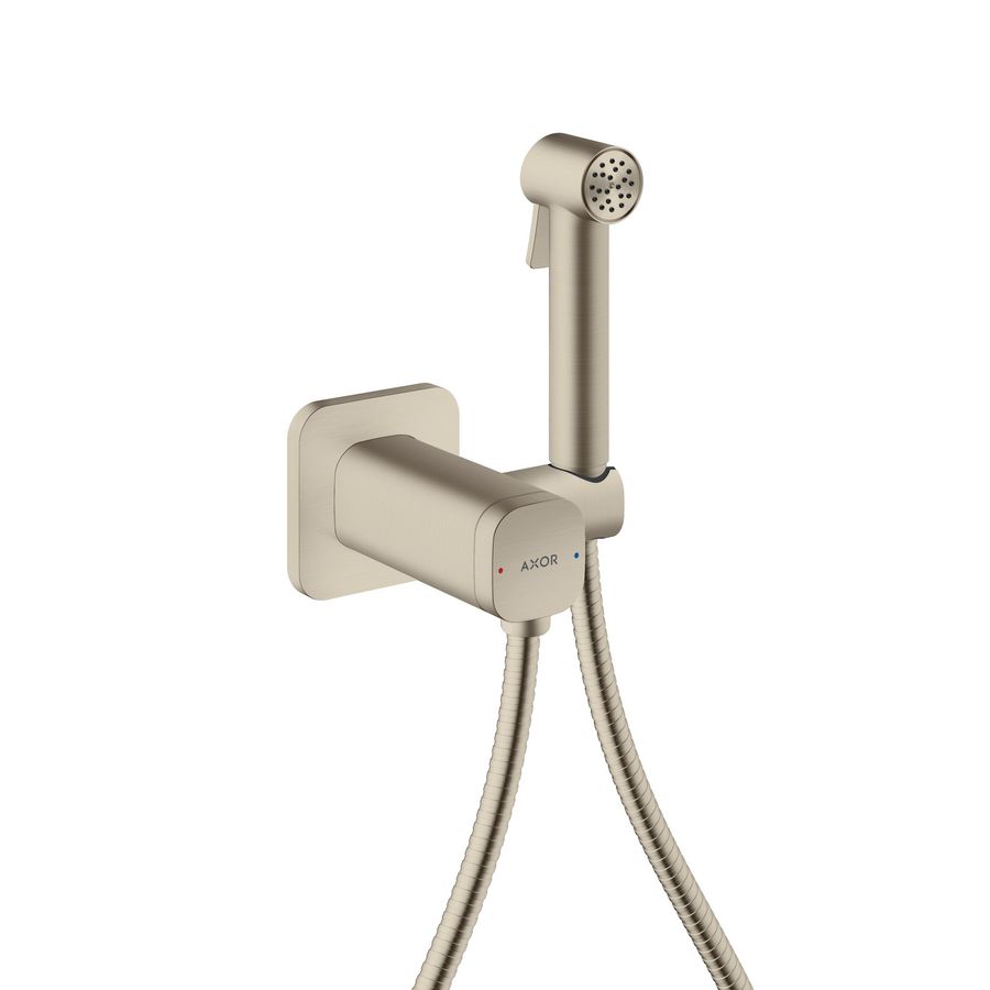 Handdouche AXOR Bidette Showers 1 straalsoort douchesl. 125cm Brushed Nickel