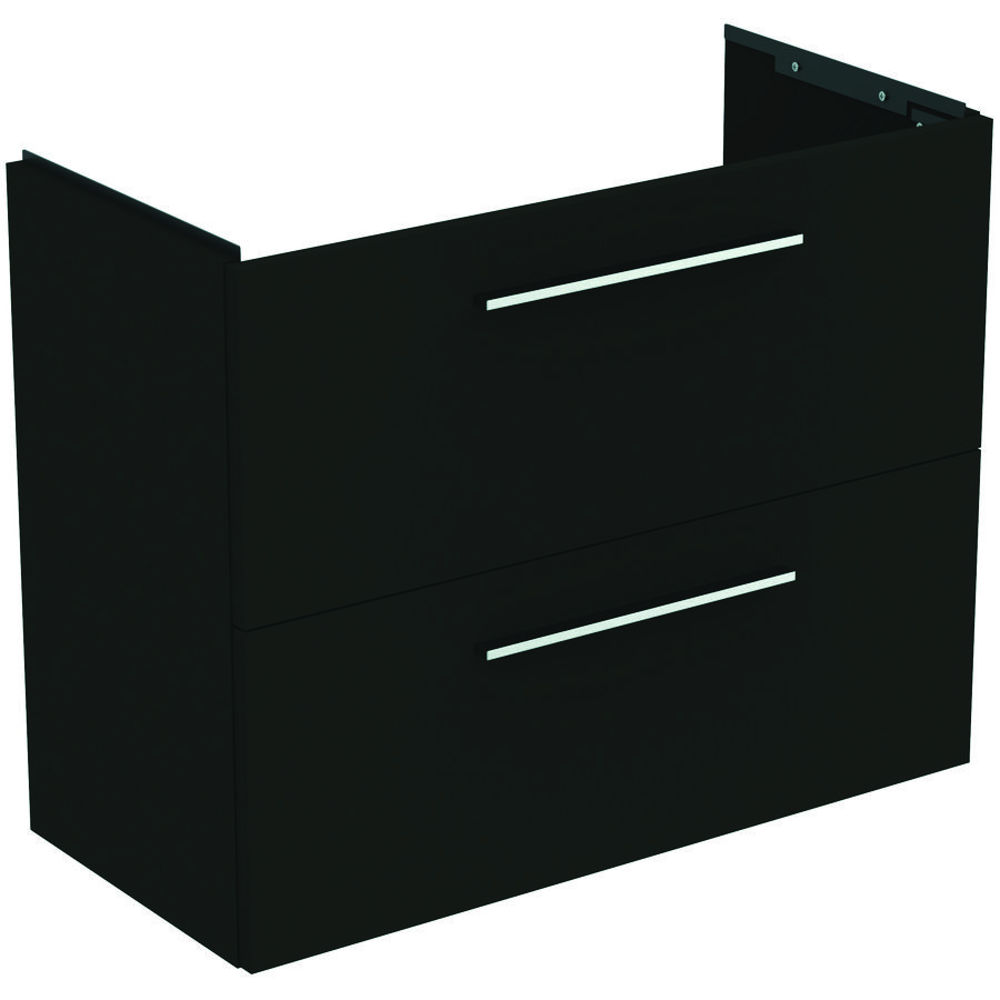 Wastafelmeubel I.LIFE-S 80cm 2x la mat carbon donkergrijs