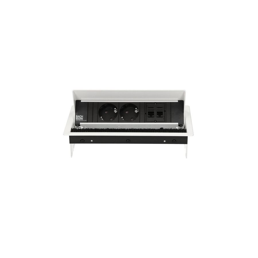 CONI 2x 230V RA 2x CAT6 0,2m GST o.g. wit