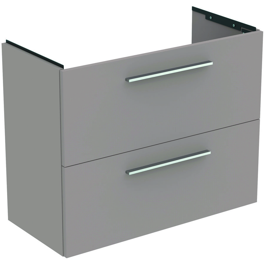 Wastafelmeubel I.LIFE-S 80cm 2x la mat lichtgrijs