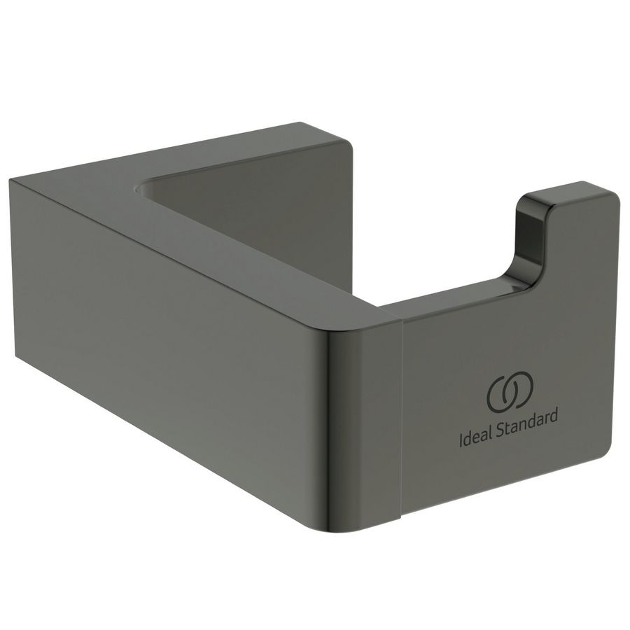 conca handdoekhaak rechthoekig enkel magnetic grey (grijs) T4506A5