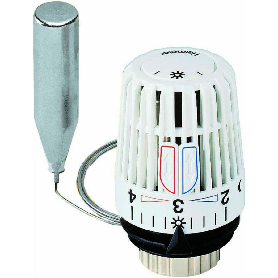 Thermostaatkop 2m. capillair wit