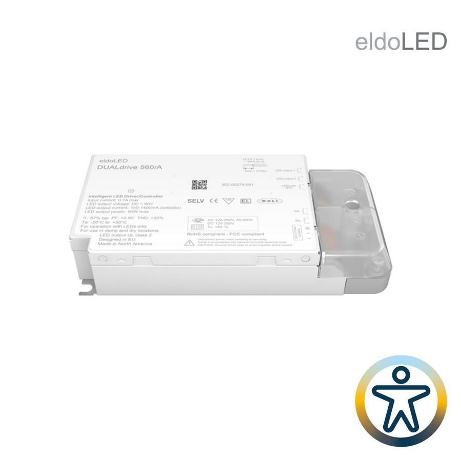 Voeding LED eldoLED DUALdrive 560/A 50W DALI DT6