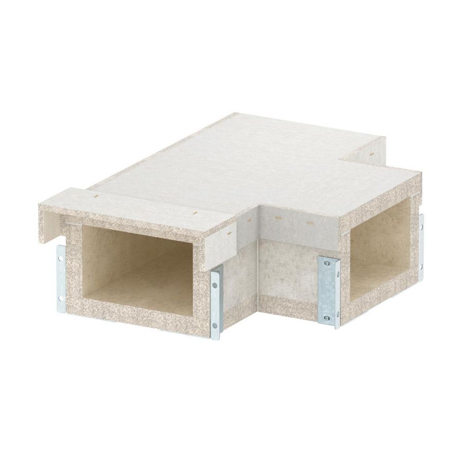 T-Stuk EI60 voor PLCS D061220 200x120 glasvezel grijs