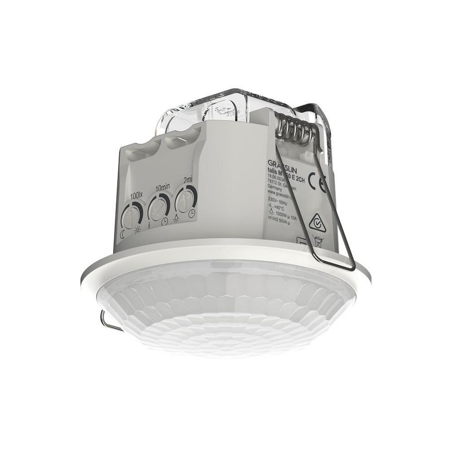 Aanwezigheids- en bewegingsmelder PIR plafondinbouw 360gr.