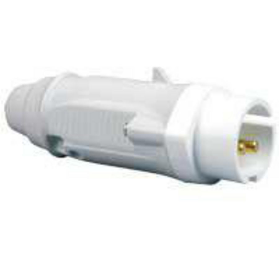 Stekker recht 24/42V 16A 2-polig IP44 P17 Tempra