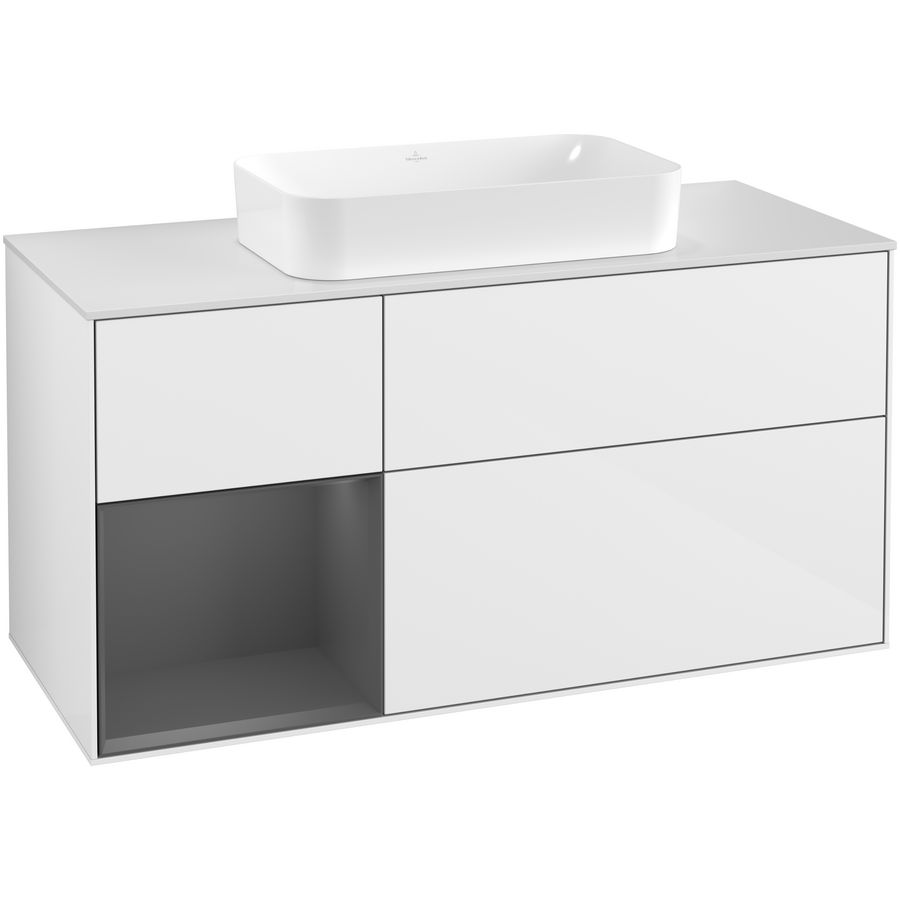 Wastafelonderkast Finion 1200x603x501mm G.White.L G291GKGF