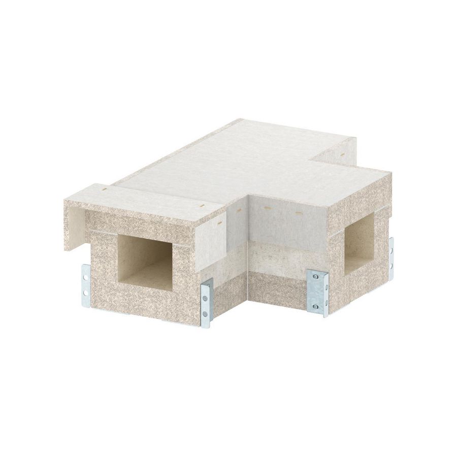 T-Stuk EI90 voor PLCS D090810 100x80 glasvezel grijs
