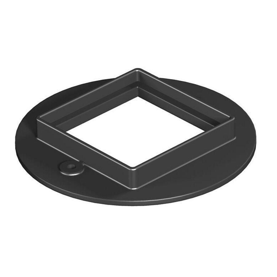 Apparatuurafdekplaat voor 1x Schuko in US80 polyamid