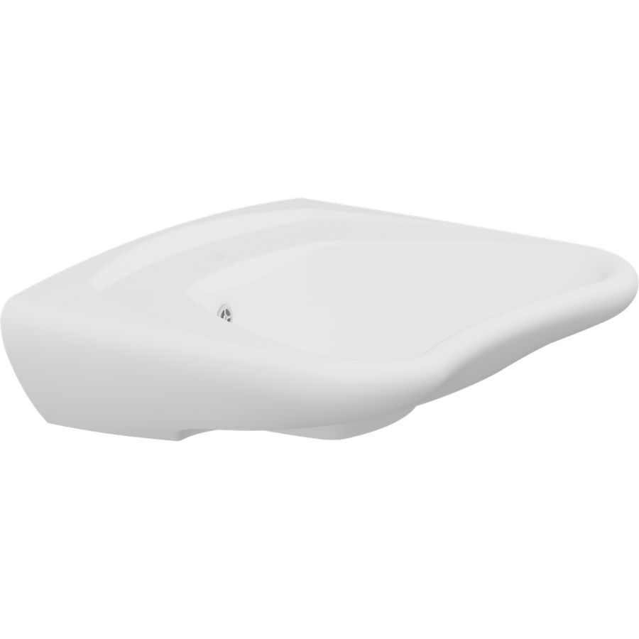 Wastafel ergon. overloop 600x490x190mm MATRIX CURVE