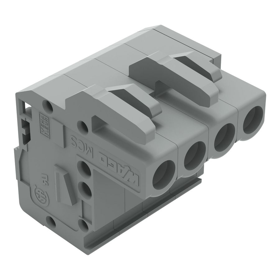 1-draads FE steker HA 2,5mm² grijs 232-104/026-000 VVE=100