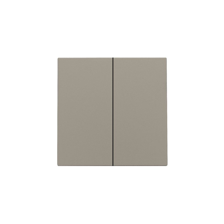 Afwerkingsset dubbele elektr. schakelaar /knop bronze